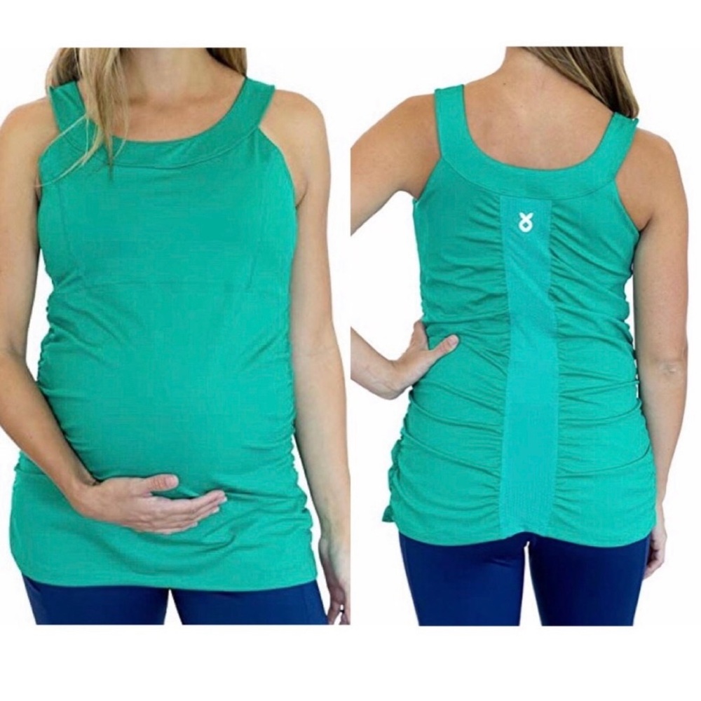 Mumberry maternity belly support athletic tank top Size XS